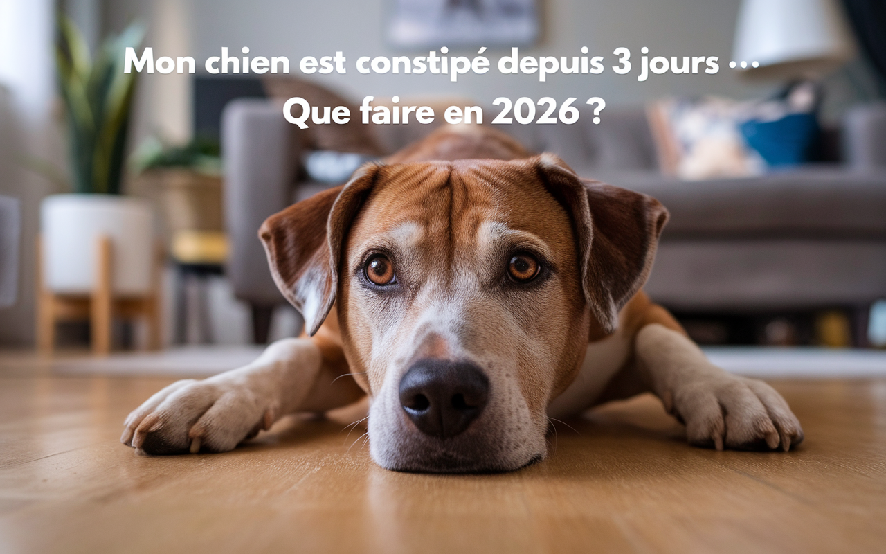 Mon chien est constipé depuis 3 jours : que faire en 2026 ?